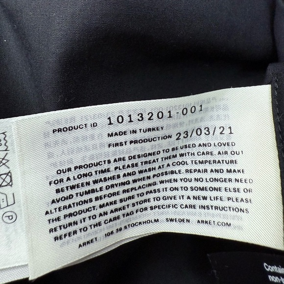 Arket Black Lyocell Blend Neck Tie Tier Dress size S - Picture 15 of 17